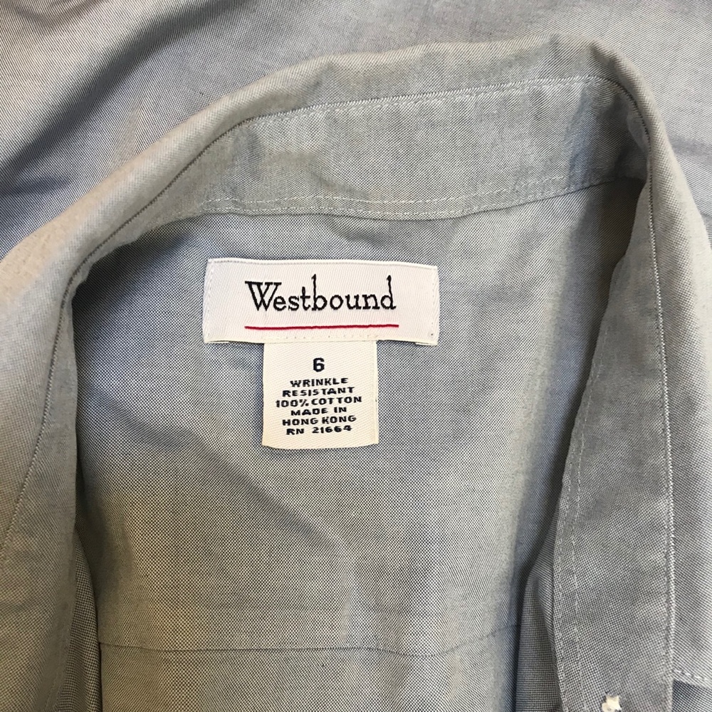 Light Blue Button Wrinkle Resistant Professional - image 4